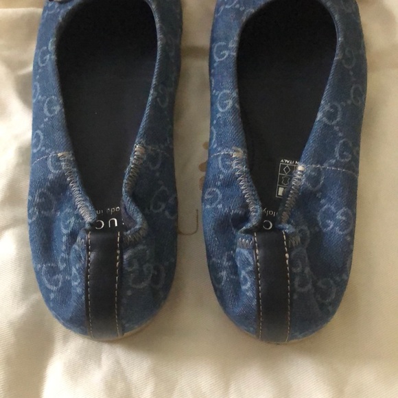 Authentic Gucci Gomma blue jean shoes sz 33 - Picture 5 of 5